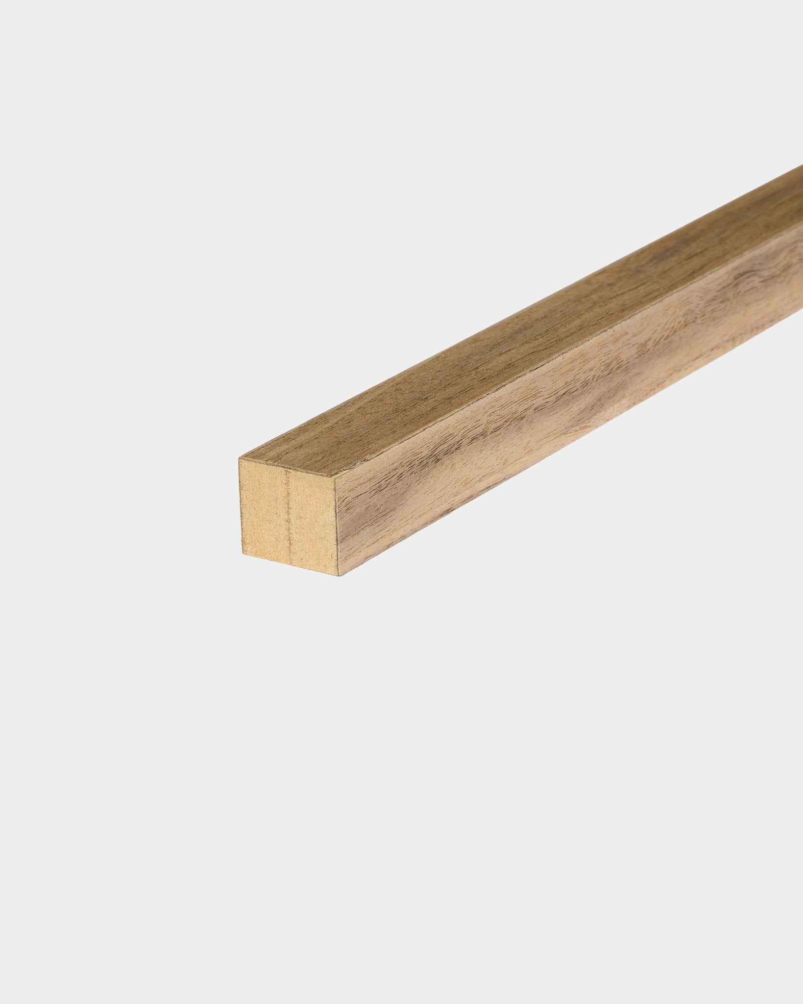 WoodUpp End Lamella in Walnut, 2.2 cm, for finishing Akupanel acoustic panel installations.