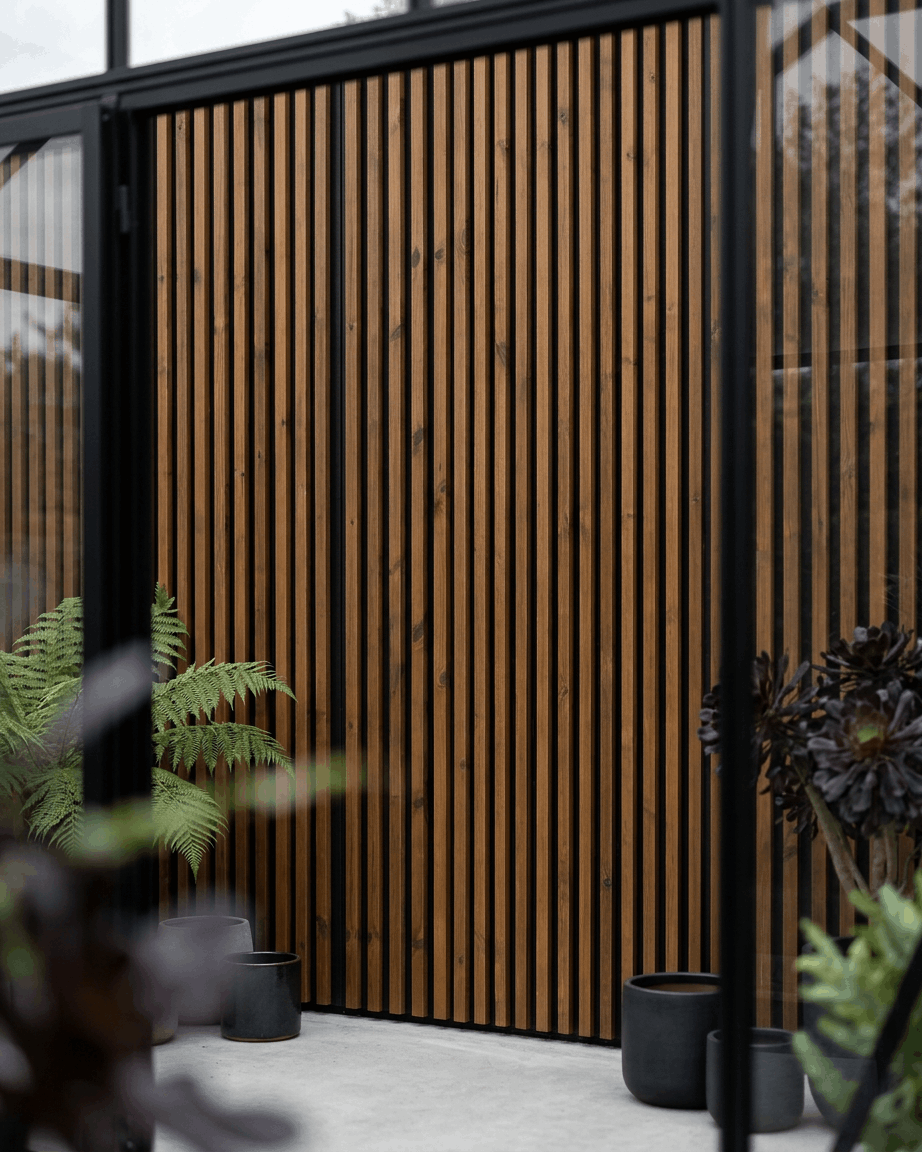 Aluwood | Outdoor Panel / Thermowood, Oiled Brown, 240 x 45,1 cm
