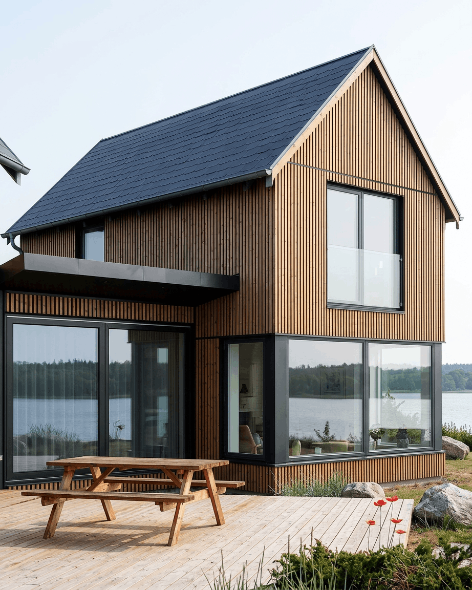 Aluwood | Outdoor Panel / Thermowood, Oiled Brown, 240 x 45,1 cm